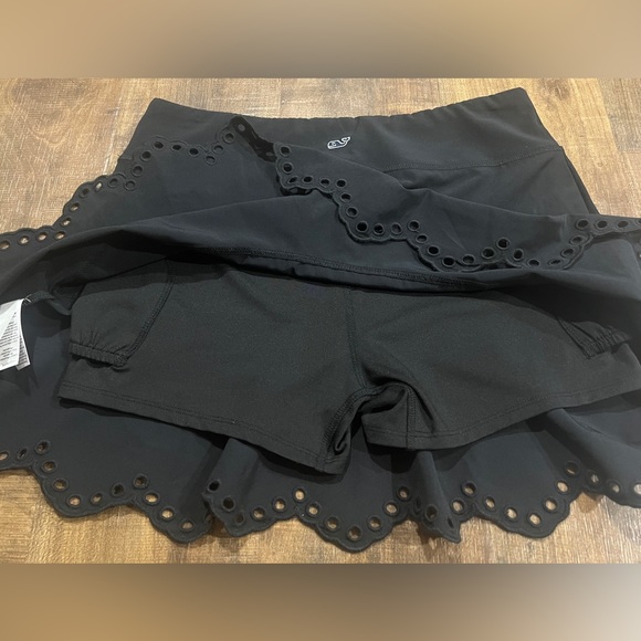 Vineyard Vines Performance Tennis Skort - Black Ruffles - Womens XXS - Picture 5 of 7